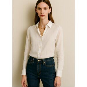 BAIRD McNUTT IRISH LINEN for J.CREW Wren Slim Shirt Size 2